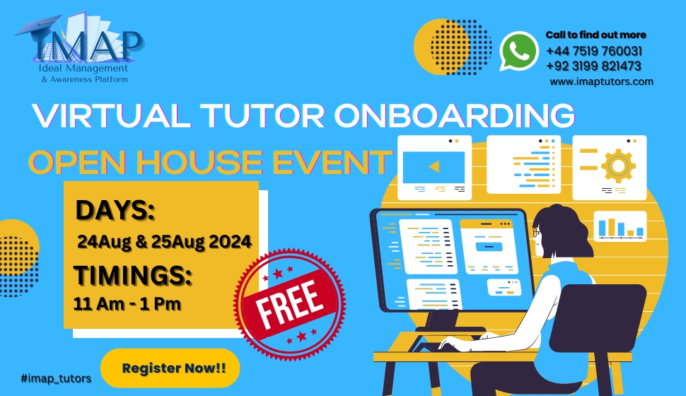 Virtual Tutor Onboarding Open House Event.