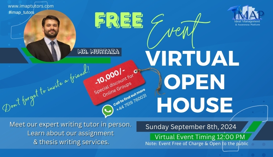 Open House Virtual Event on 8th September, 2024 by IMAP Online Tutors